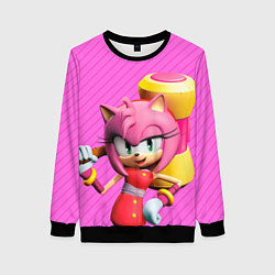 Свитшот женский Amy Rose, цвет: 3D-черный