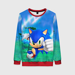 Свитшот женский Sonic Boom, цвет: 3D-красный