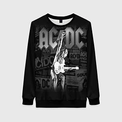 Свитшот женский AC/DC: Rock You, цвет: 3D-черный