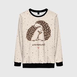 Женский свитшот Влюбленные ежики