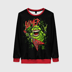 Свитшот женский Slayer Slimer, цвет: 3D-красный