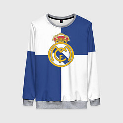 Свитшот женский Real Madrid: Blue style, цвет: 3D-меланж