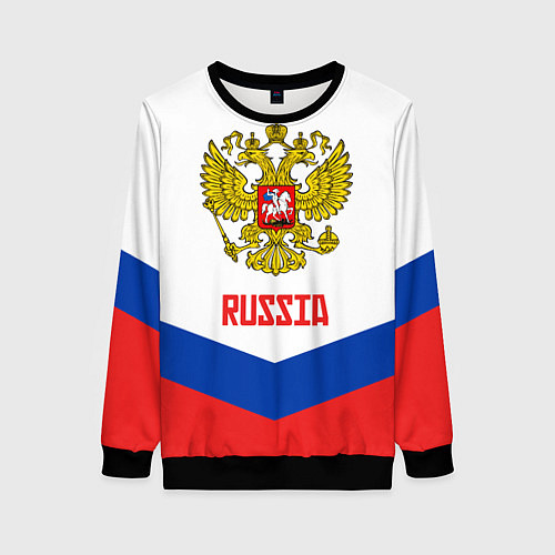 Женский свитшот Russia Hockey Team / 3D-Черный – фото 1