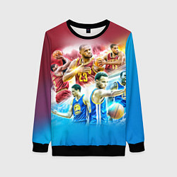 Свитшот женский Golden State Warriors, цвет: 3D-черный