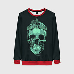 Свитшот женский Billy Talent: City Skull, цвет: 3D-красный