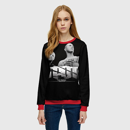 Женский свитшот ГРОТ: XO Promo / 3D-Красный – фото 3