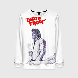 Свитшот женский Death proof, цвет: 3D-белый