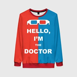 Свитшот женский Im the Doctor, цвет: 3D-красный
