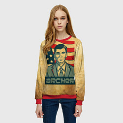 Свитшот женский Archer USA, цвет: 3D-красный — фото 2
