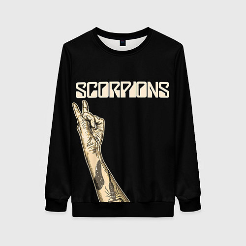 Женский свитшот Scorpions Rock / 3D-Черный – фото 1