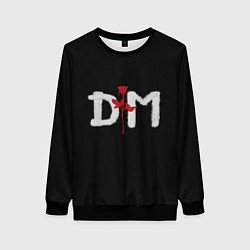 Свитшот женский DM: Rose, цвет: 3D-черный