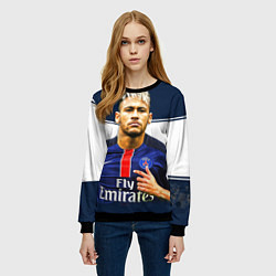 Свитшот женский Neymar: Fly Emirates, цвет: 3D-черный — фото 2