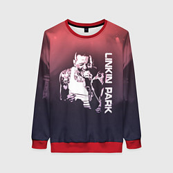 Свитшот женский Linkin Park Честер, цвет: 3D-красный