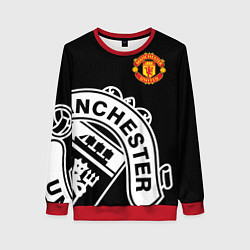 Свитшот женский Man United: Black Collection, цвет: 3D-красный