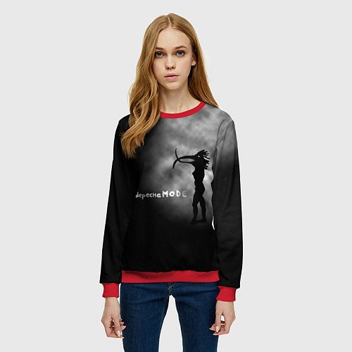 Женский свитшот Depeche Mode / 3D-Красный – фото 3