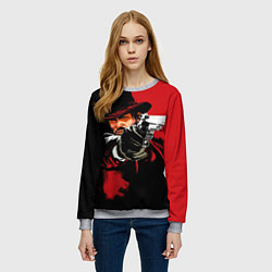 Свитшот женский Red Dead Redemption, цвет: 3D-меланж — фото 2