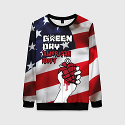 Свитшот женский Green Day American Idiot, цвет: 3D-черный