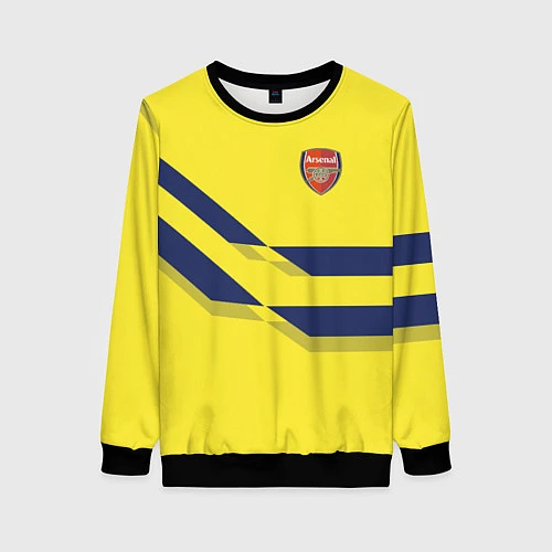 Женский свитшот Arsenal FC: Yellow style / 3D-Черный – фото 1