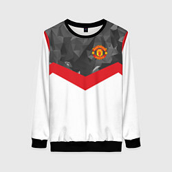 Женский свитшот Man United FC: Grey Polygons