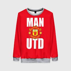 Свитшот женский Man Utd, цвет: 3D-меланж