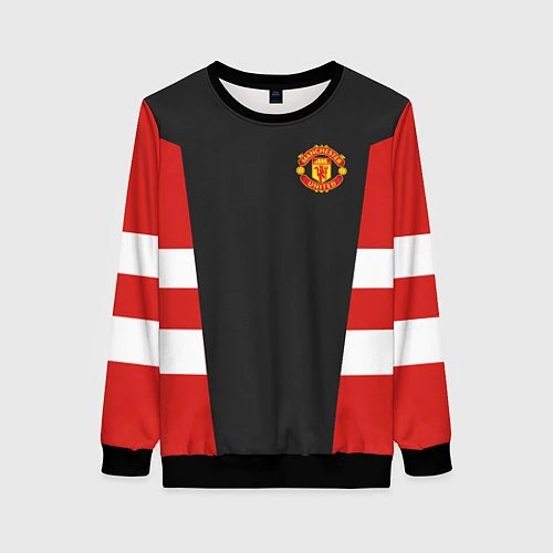 Женский свитшот Man UTD FC: Vintage 2018 / 3D-Черный – фото 1