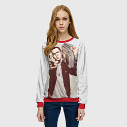 Свитшот женский Eminem: Street Music, цвет: 3D-красный — фото 2