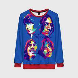 Женский свитшот The Beatles: Faces