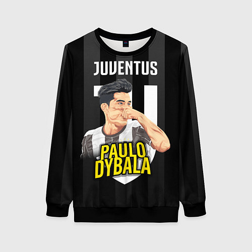 Женский свитшот FC Juventus: Paulo Dybala / 3D-Черный – фото 1