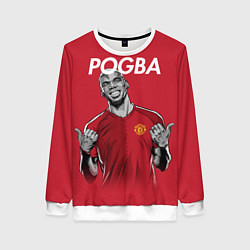 Свитшот женский FC MU: Pogba, цвет: 3D-белый