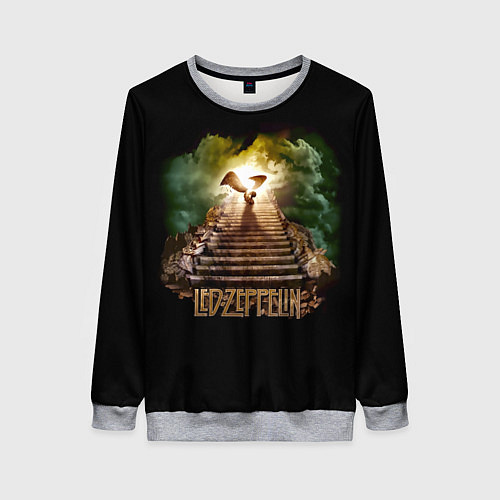 Женский свитшот Led Zeppelin: Way to Heaven / 3D-Меланж – фото 1