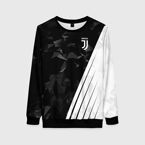 Женский свитшот FC Juventus: Abstract / 3D-Черный – фото 1