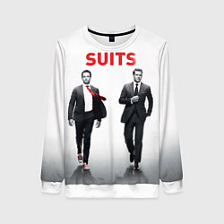 Свитшот женский Suits, цвет: 3D-белый