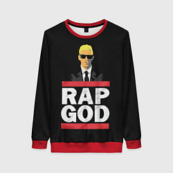 Свитшот женский Rap God Eminem, цвет: 3D-красный