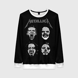 Свитшот женский Metallica Vampires, цвет: 3D-белый