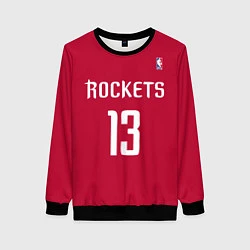 Свитшот женский Rockets: Houston 13, цвет: 3D-черный