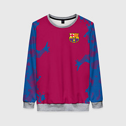 Свитшот женский FC Barcelona: Purple Original, цвет: 3D-меланж