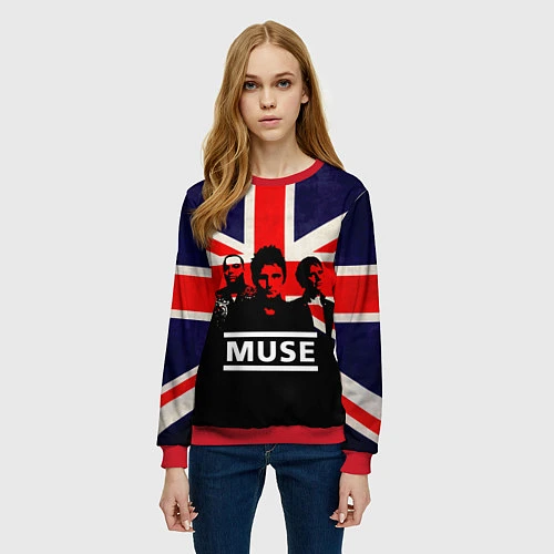 Женский свитшот Muse UK / 3D-Красный – фото 3