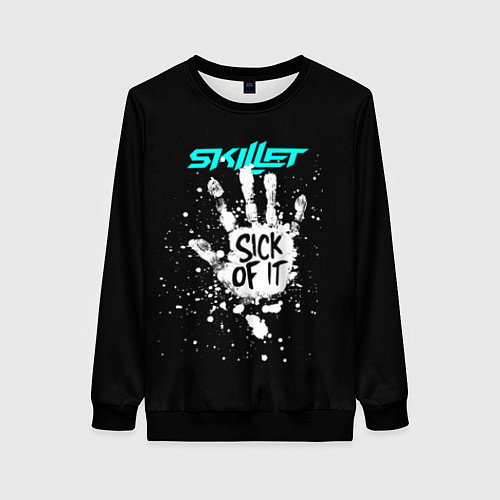 Женский свитшот Skillet: Sick of it / 3D-Черный – фото 1