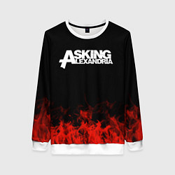 Свитшот женский Asking Alexandria: Flame, цвет: 3D-белый