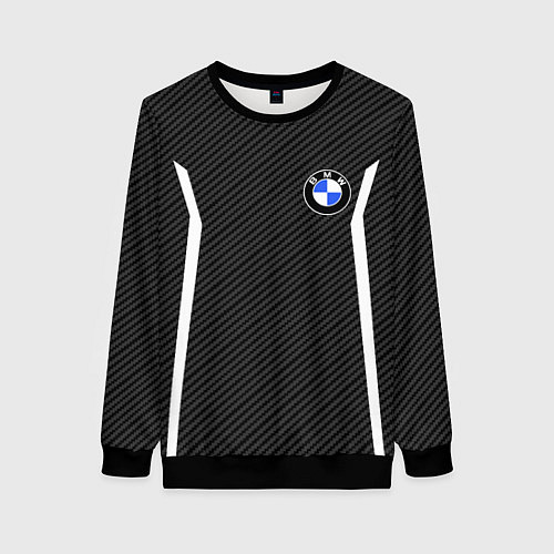 Женский свитшот BMW CARBON БМВ КАРБОН / 3D-Черный – фото 1