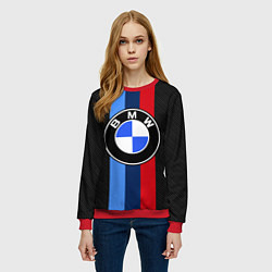 Свитшот женский BMW SPORT, цвет: 3D-красный — фото 2