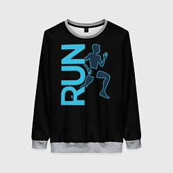 Свитшот женский RUN: Black Style, цвет: 3D-меланж