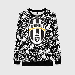 Свитшот женский FC Juventus: Floral Logo, цвет: 3D-черный