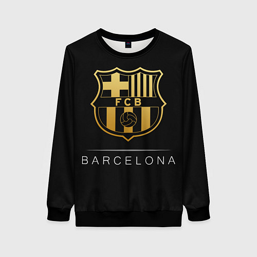 Женский свитшот Barcelona Gold Edition / 3D-Черный – фото 1