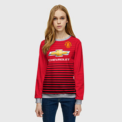 Свитшот женский FC Manchester United: Away 18/19, цвет: 3D-меланж — фото 2