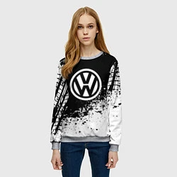 Свитшот женский Volkswagen: Black Spray, цвет: 3D-меланж — фото 2