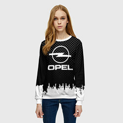 Свитшот женский Opel: Black Side, цвет: 3D-белый — фото 2