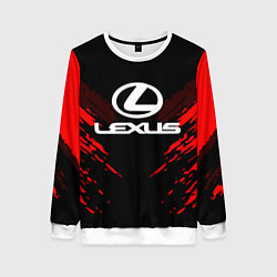 Свитшот женский Lexus: Red Anger, цвет: 3D-белый