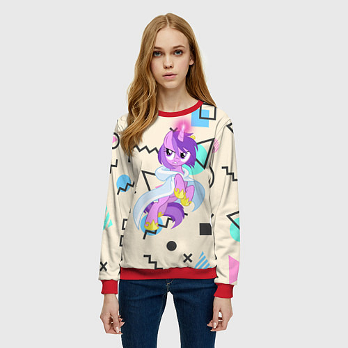 Женский свитшот My Little Pony / 3D-Красный – фото 3