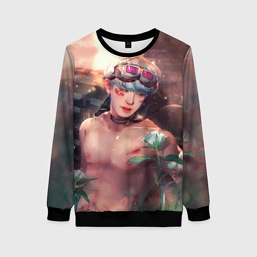 Женский свитшот Monsta X: Wonho / 3D-Черный – фото 1